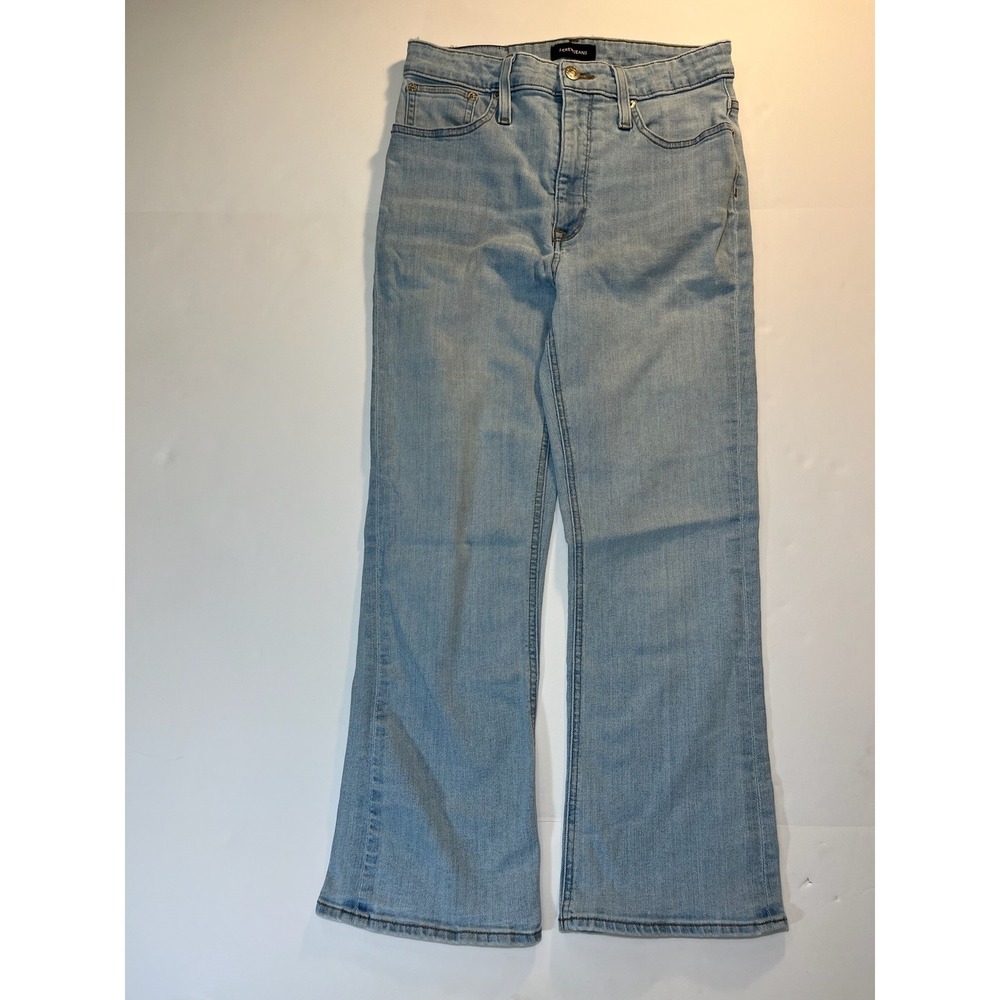 JCrew Demi Boot Jeans Light Wash High Rise Denim Womens 29 Flare Boho Preppy